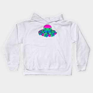 Polysexual Pride Fidget Octopus Kids Hoodie